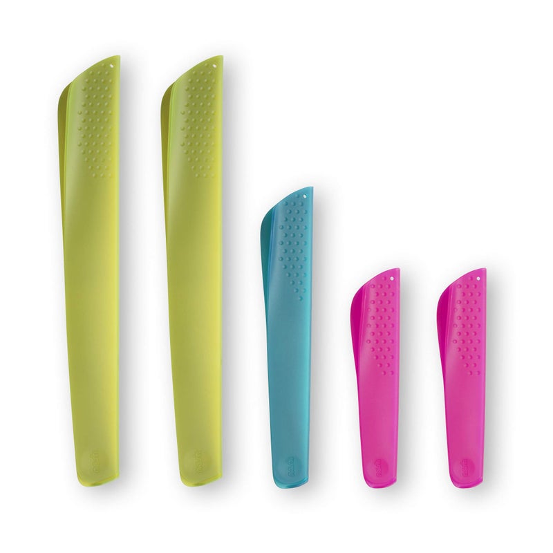 nosh Universal Knife Guard Blade Protector  3 sizes  5 Piece Set Tutti Frutti