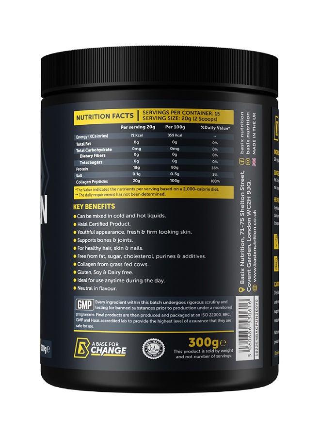 Basix - Collagen Peptides 300G - Image 1