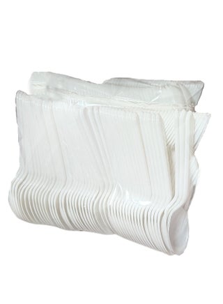 200-piece Plastic Spoon Clean Thickened Bulk Disposable Spoons Perfect For Gatherings Takeaway Teaspoon White 13.5cm x 3.3cm - pzsku/Z7D68F7833CF4A967C780Z/45/_/1714378936/c885aaa2-f5a8-42e7-979b-84ee88d4d1e0