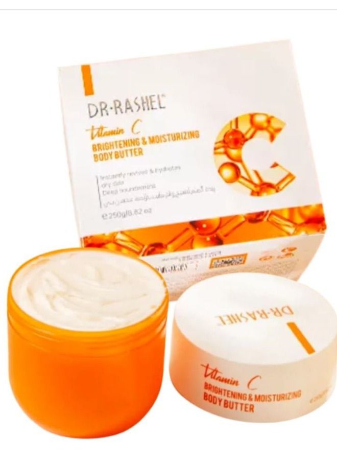 RASHELL Vitamin C Brightening And Moisturizing Body Butter 250 grams - Image 1