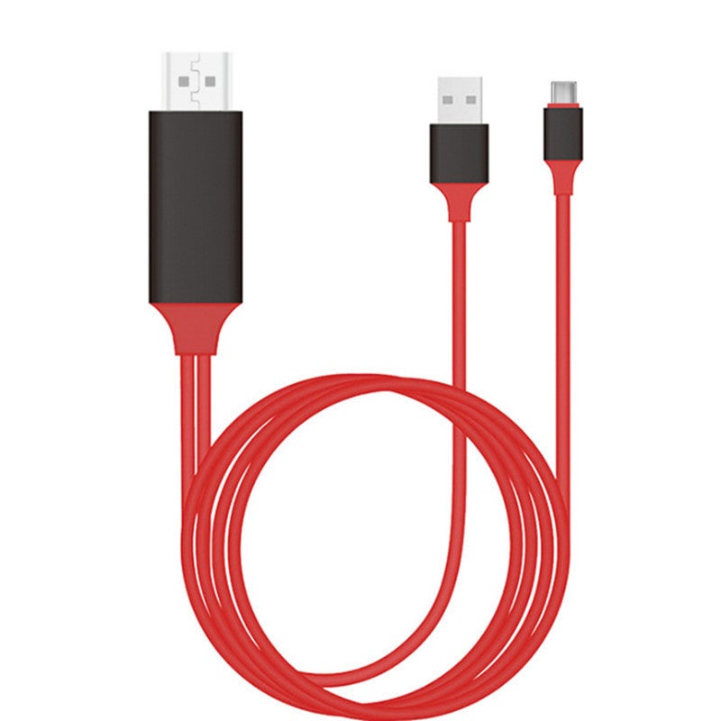 Foreign trade is specially designed for type c to hdmi screen-to-screen mobile phone to display screen-to-screen line converter Red 
