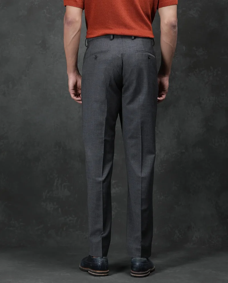 Rare Rabbit Men's Wool Blend Business Trousers