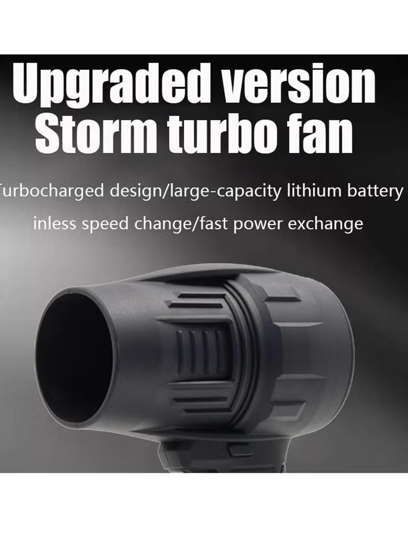 راكسوم منفاخ هواء توربو محمول لاسلكي | منفاخ قوي يعمل بالبطارية، صغير الحجم، للتنظيف والتجفيف | خفيف الوزن وفعال | (أسود) - Image 3