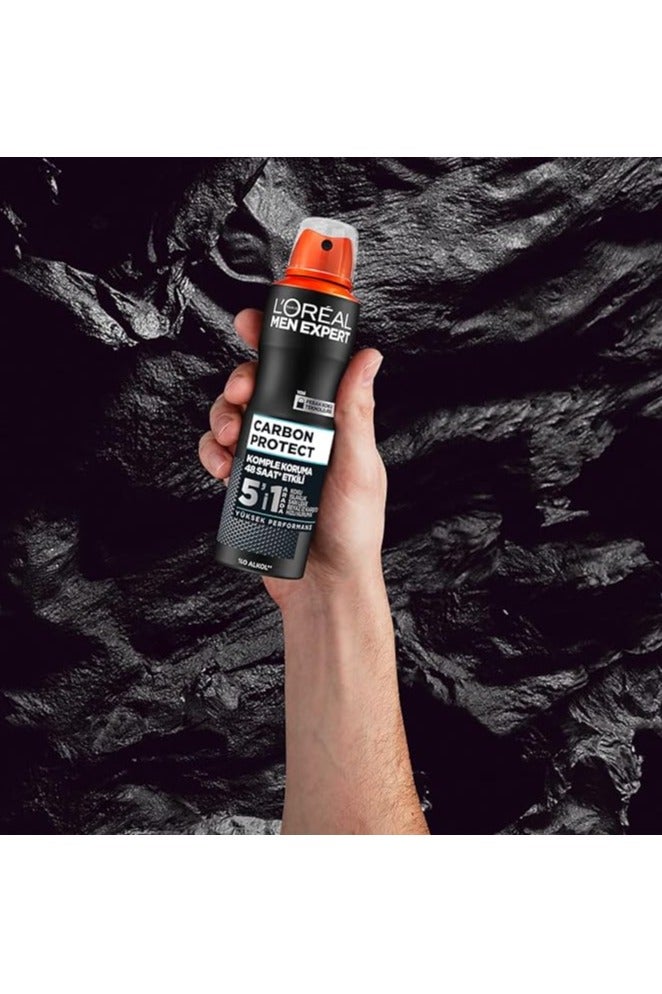 لوريال باريس مزيل عرق بخاخ كاربون بروتكت مضاد للتعرق من مين إكسبيرت، 150 مل - Image 4