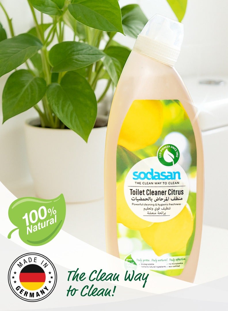 sodasan 100% Natural  Citrus Toilet Cleaner 750ML  - Image 3