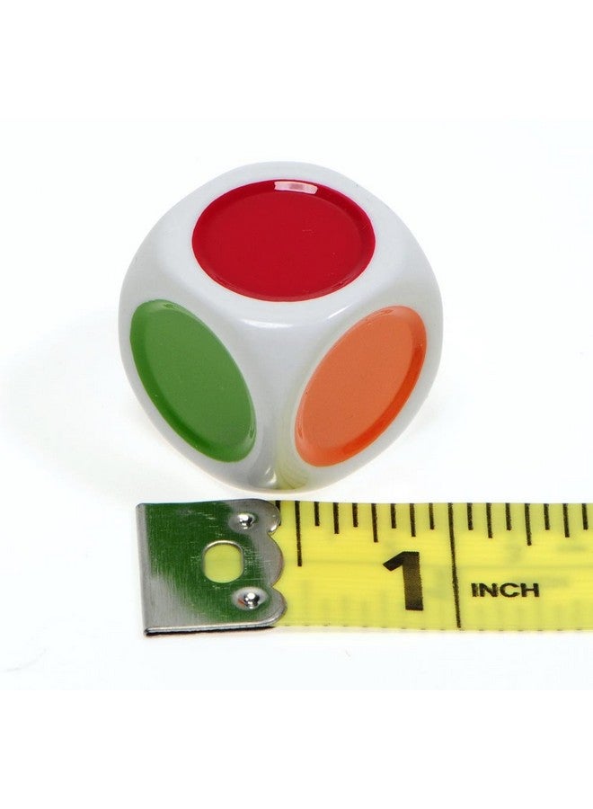 Deluxe Games and Puzzles Color Dot, 6-Sided Novelty Dice _ Bundle of 12 Identical Dice - Image 2