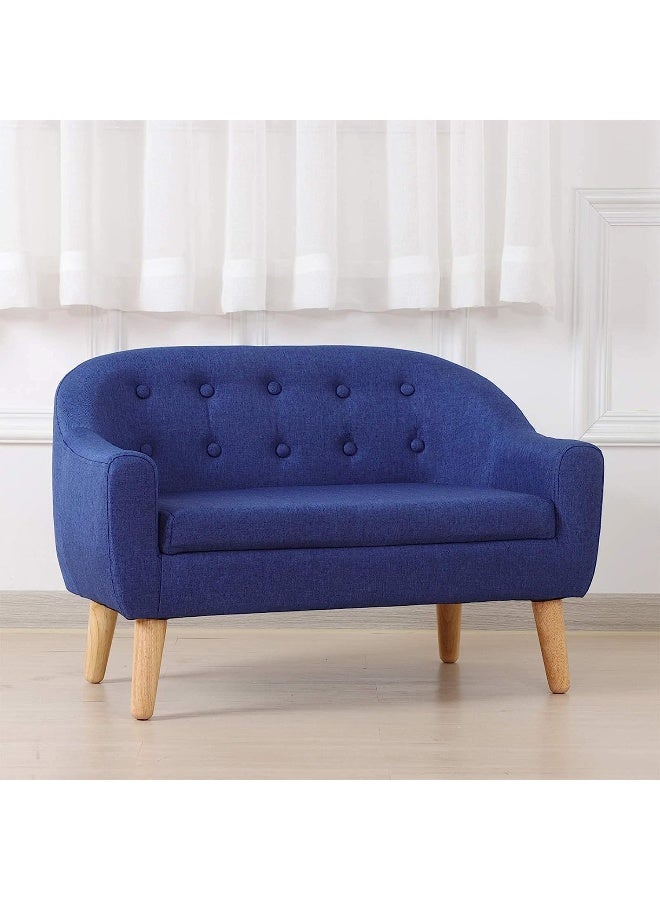 Generic Poppins HOME Kids Sofa Couch/Linen Fabric 2-Seater Upholstered Chair Couch for Toddler Ages Up to 4, Perfect for Baby Gift (Purple)  - Image 4