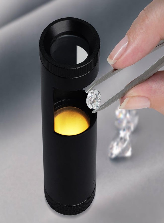 DANOPLUS Portable Polariscope, Professional Handheld Polariscope Dual Lens Optical Glass 93mm Length with Built-in LED Light Durable Aluminum Body for Jeweler, Jewelry Tools, Gemstones, Gemologist, etc. - Image 2