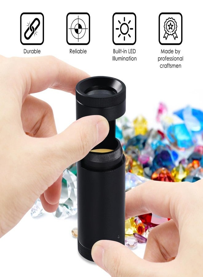 DANOPLUS Portable Polariscope, Professional Handheld Polariscope Dual Lens Optical Glass 93mm Length with Built-in LED Light Durable Aluminum Body for Jeweler, Jewelry Tools, Gemstones, Gemologist, etc. - Image 3