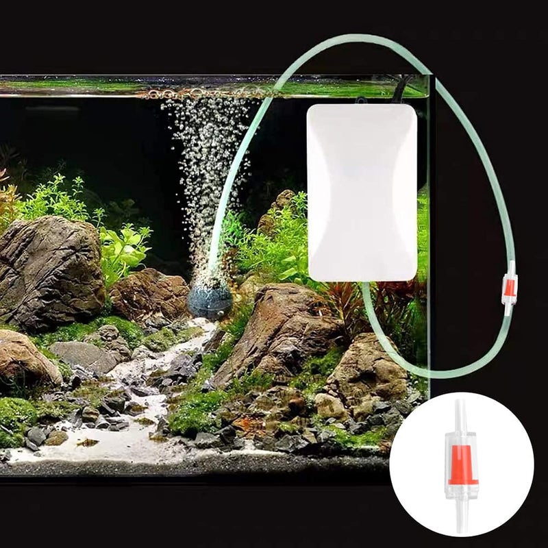 Meridian SEABABOO 15 Aquarium Air Pump Valves Plastic Red Automatic Corded Electric Prevents Backflow - CT - Image 4