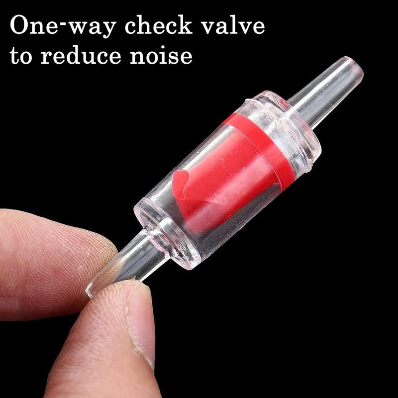 Meridian SEABABOO 15 Aquarium Air Pump Valves Plastic Red Automatic Corded Electric Prevents Backflow - CT - Image 2
