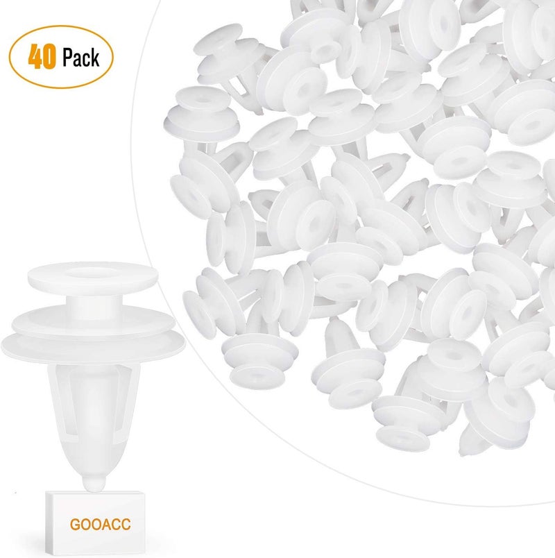 GOOACC Door Panel Retainer Clips Chrysler # 6504014 Bumper Fastener Rivet Clips - 40PCS - Image 2