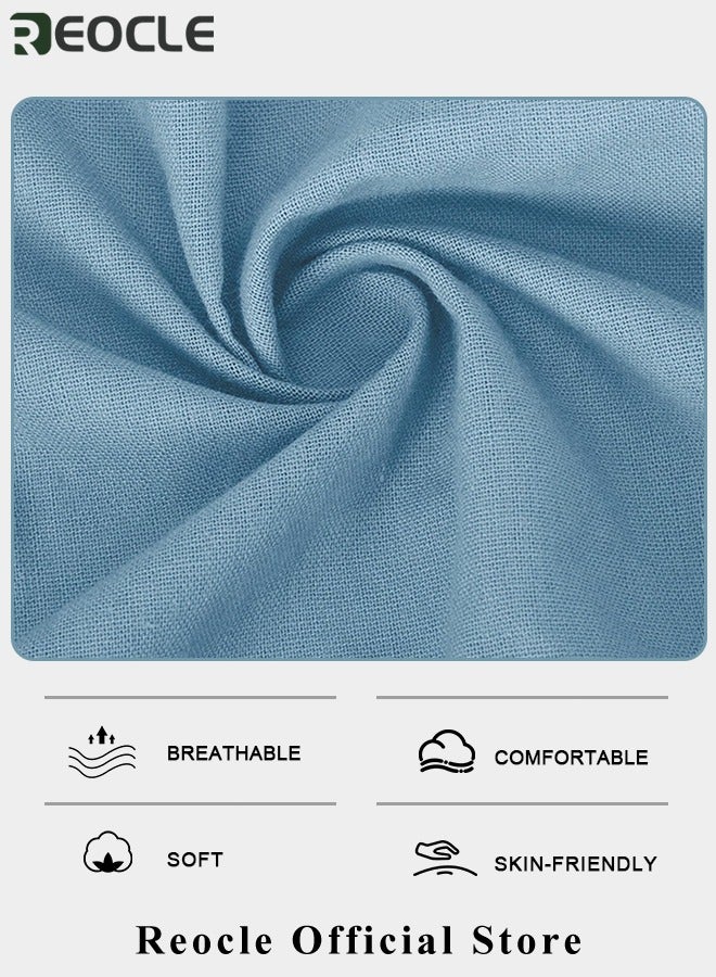 ريوكل طقم ملابس نسائي مكون من قطعتين، قميص بأكمام قصيرة، بنطلون فضفاض، طقم ملابس مكون من قطعتين، طقم صالة، ملابس سفر وإجازة عصرية، ملابس رياضية - Image 4