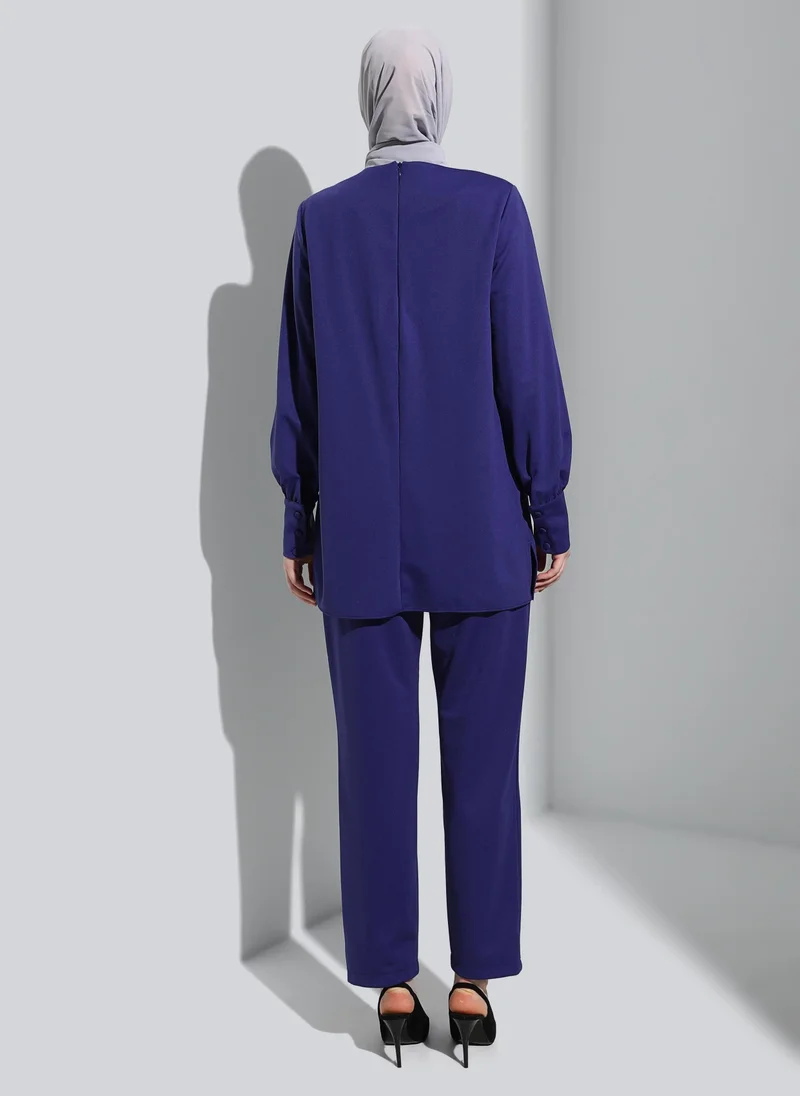 رفقة من مودانيسا Navy Blue - Suit - Refka