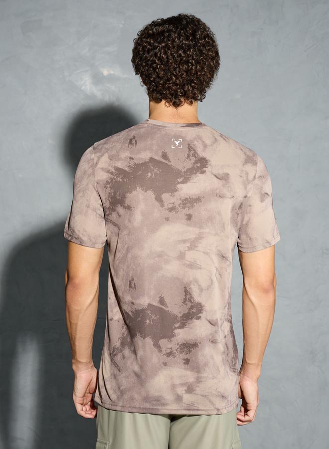Technosport Men Camouflage Printed Round Neck Regular Fit T-Shirt - Image 3