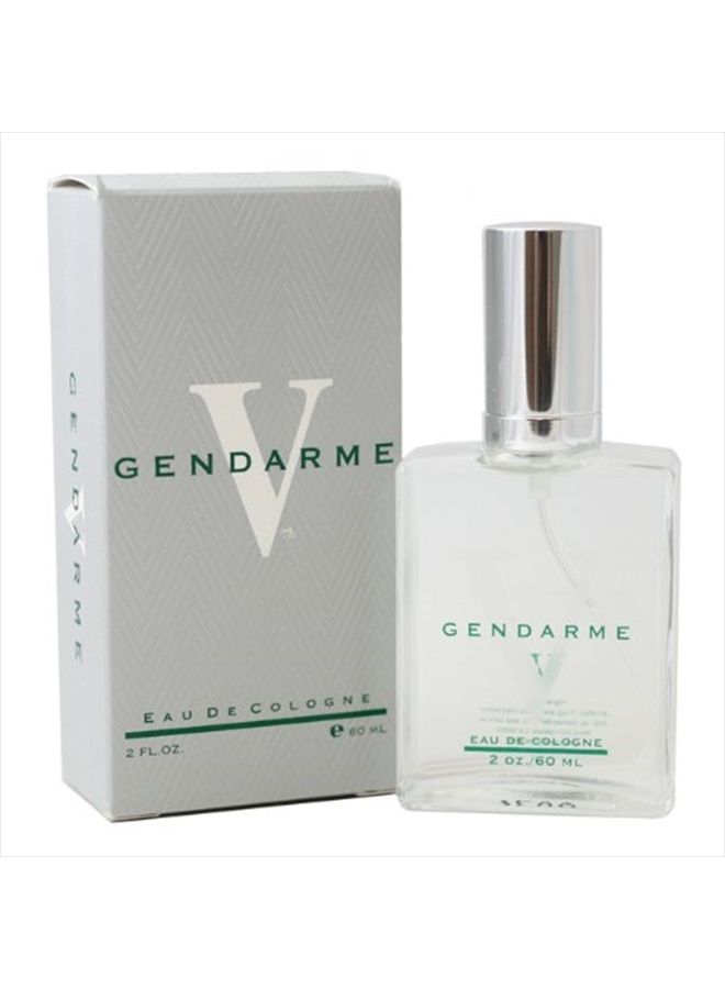 V By Gendarme Eau De Cologne Spray for Men - Smokey Wood Aroma with Lemon, Bergamot, Vetiver, Verbena, Basil Fragrance Notes, 2 oz (Spray Glass)