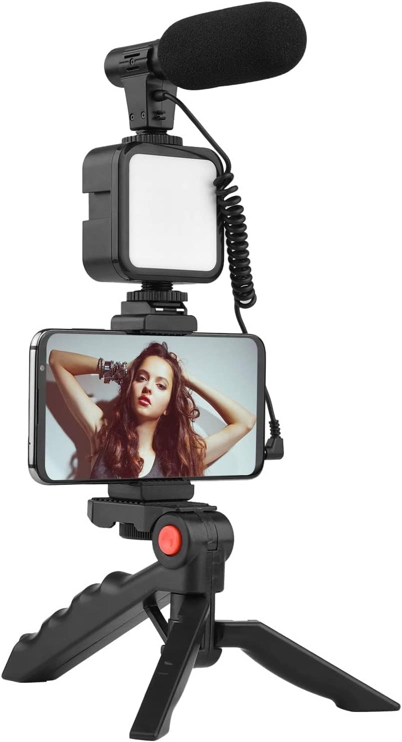 ALKAYAN ALKAYAN Camera Video Recording Vlogging Kit For Video Making Mic Mini Tripod Stand 399 g Z7D6996679E80F842B2B7Z