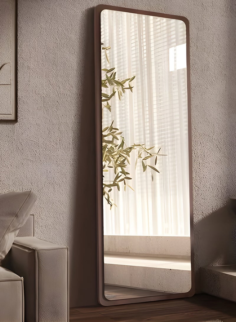 تايمي مرآة كبيرة جدا بتصميم انيق 170x70سم - مرآة كاملة الطول باطار خشبي  واستاند خلفي - تصميمها الجميل يناسب غرفة المعيشة وغرف اللبس وغرف النوم والمحال التجاريه - Image 2