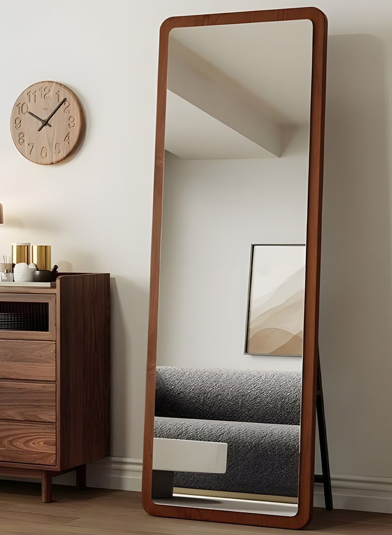 تايمي مرآة كبيرة جدا بتصميم انيق 170x70سم - مرآة كاملة الطول باطار خشبي  واستاند خلفي - تصميمها الجميل يناسب غرفة المعيشة وغرف اللبس وغرف النوم والمحال التجاريه - Image 3