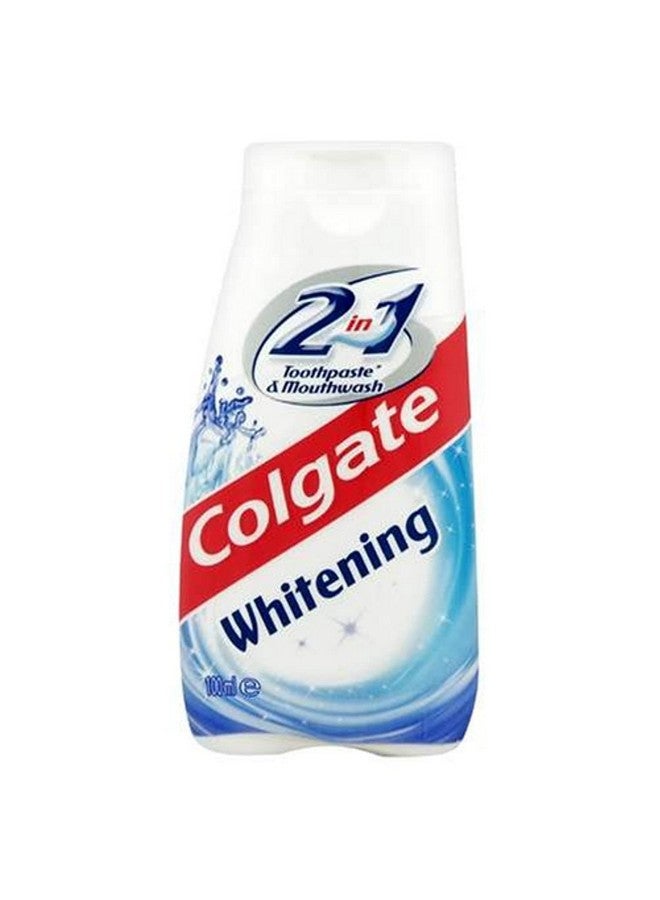 كولجيت معجون أسنان وغسول للفم 2 في 1 لتبييض الأسنان 100 مل - Image 1