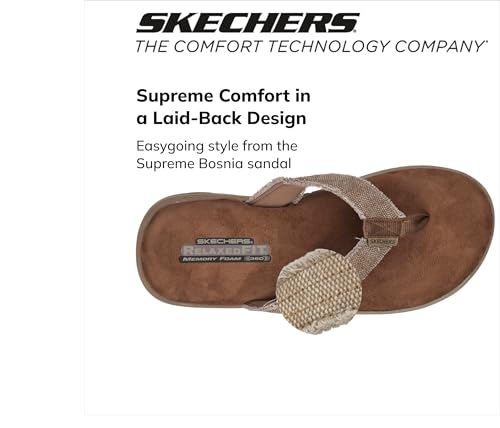 SKECHERS صندل سكيشرز للرجال بوسنيا، بني، 12 - Image 2