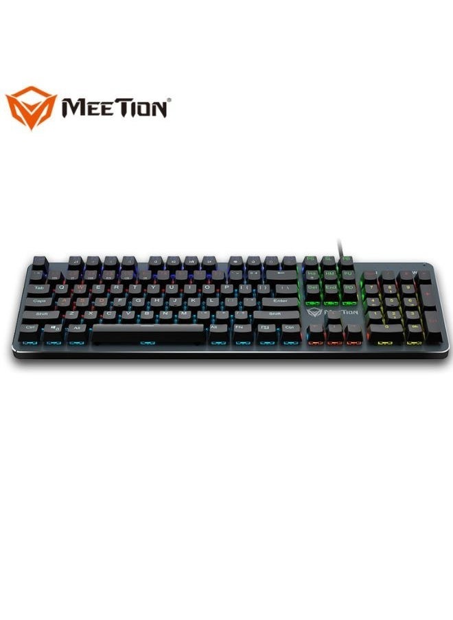 Meetion Basic Mechanical Gaming Keyboard Full keys Anti-ghosting Classic Design, Ultimate Enjoyment, RGB Backlighting Mk007, Black  - Image 3