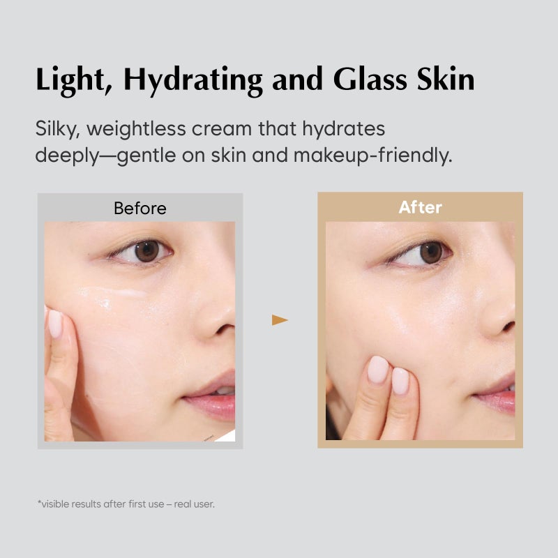 MIDHA Rice Cream 1.69fl.oz/50ml, Deep Hydration, Glow-Enhancing, Skin Barrier Support â€“ Moisturising, Lightweight Daily Cream with Dewy, Radiant Finish, for Rice Face Spots - Image 3