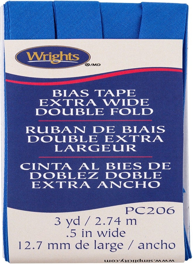 Wrights 117206050 Royal Double Fold Bias Tape 1/2" x3yd