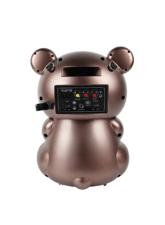 كروني مكبر صوت كاريوكي محمول كروني V6e - نظام صوت مدمج قوي بقوة 40 وات مع ميكروفون لاسلكي، ودعم USB/TF/Fm/Aux، وبطارية قابلة لإعادة الشحن للترفيه في الحفلات الداخلية والخارجية - Image 3