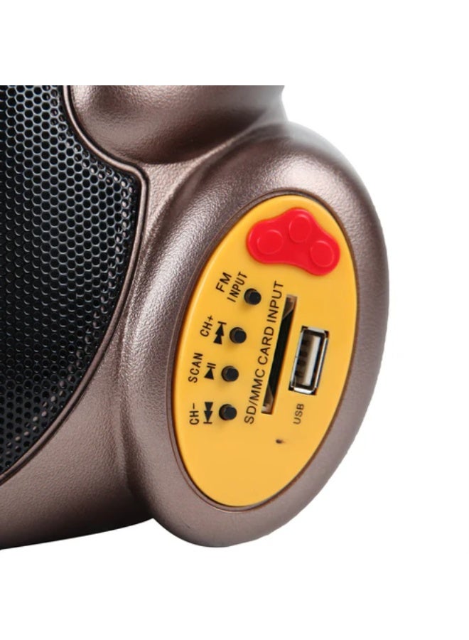 كروني مكبر صوت كاريوكي محمول كروني V6e - نظام صوت مدمج قوي بقوة 40 وات مع ميكروفون لاسلكي، ودعم USB/TF/Fm/Aux، وبطارية قابلة لإعادة الشحن للترفيه في الحفلات الداخلية والخارجية - Image 5