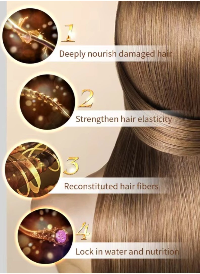 KERATIN - 1000ml Keratin Hair Care Balance Hair Mask Rapidly Repairs and Nourish Damaged and Coarse Hair Natural Moisturizer Hydrating Smoothing Shining Strengthening Keratin Hair Mask Lavender - Image 1
