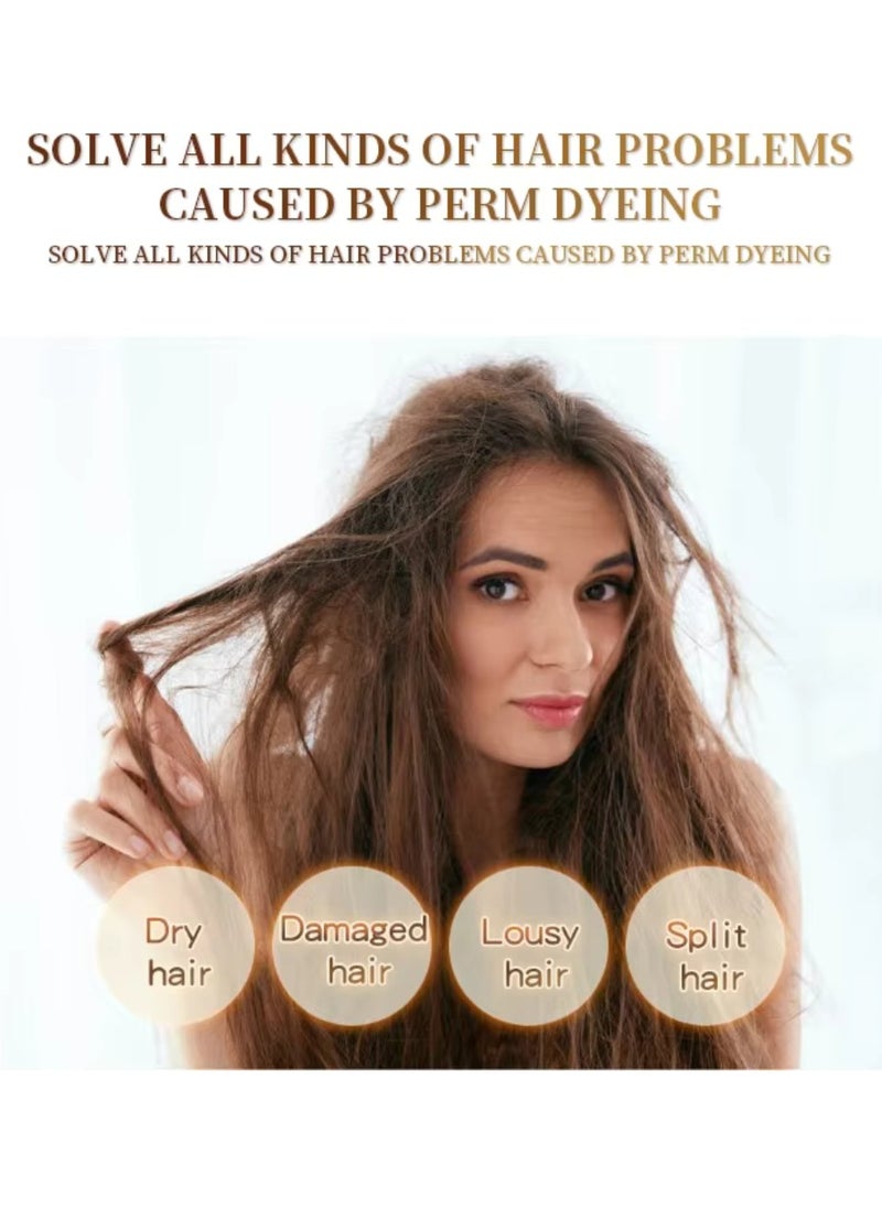 KERATIN - 1000ml Keratin Hair Care Balance Hair Mask Rapidly Repairs and Nourish Damaged and Coarse Hair Natural Moisturizer Hydrating Smoothing Shining Strengthening Keratin Hair Mask Lavender - Image 1