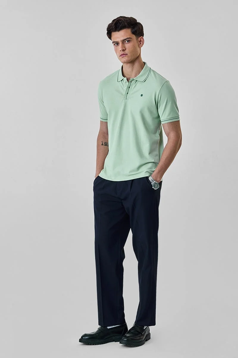 SNITCH Regular Fit Polo Stretch T-Shirt