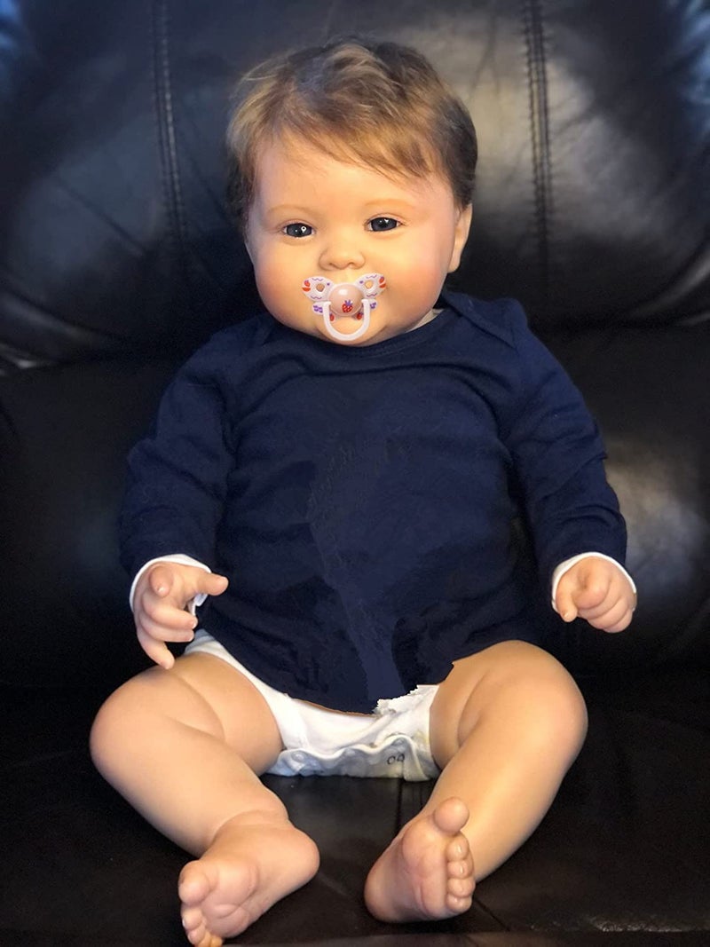 KOKOMANDY Reborn Baby Dolls 24inch Really Cute Toddler Boy Baby Doll That Look Real Realistic Soft Silicone Newborn Baby Babies Gifts for Kids Age 3 - Image 2