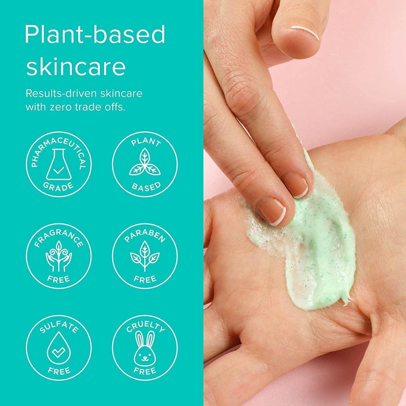 ClarityRx Get Clean Crushed Bamboo Facial Exfoliator - Plant Based Exfoliating Face Scrub for All Skin Types (1.7 oz) - Image 4