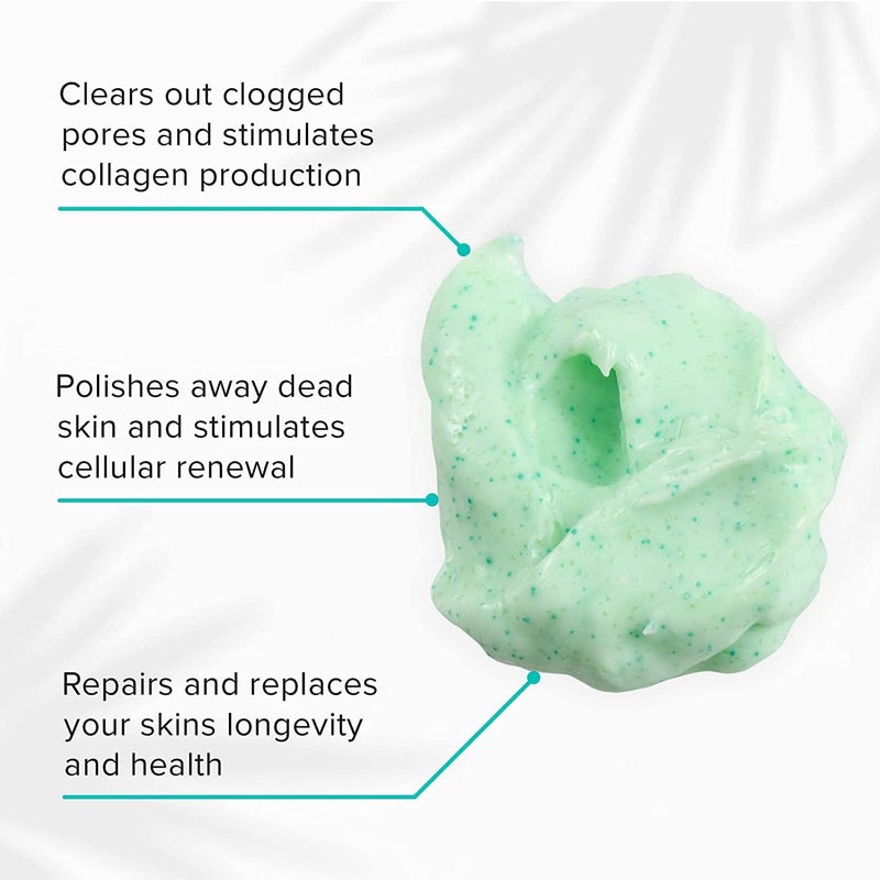 ClarityRx Get Clean Crushed Bamboo Facial Exfoliator - Plant Based Exfoliating Face Scrub for All Skin Types (1.7 oz) - Image 2
