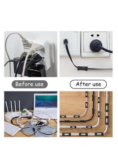 Generic 40 Pack Cable Clip Organizer Wire Clip Upgraded Version Strong Adhesive Black Management Wire Holder Wire Organizer Under Desk Wall Mount Car USB Cable Car Dash Cam Storage  - Image 4