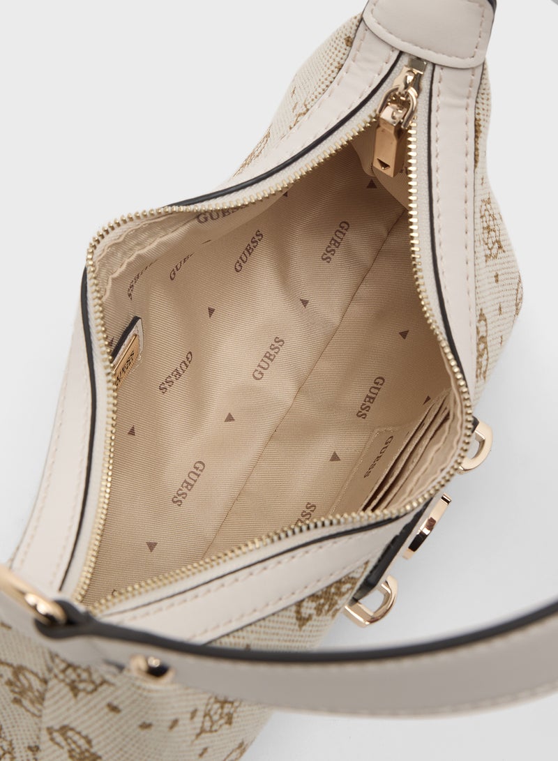 GUESS Neda Top Zip Shoulder Bag - Image 5