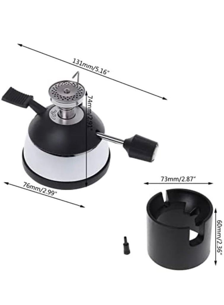 Coffee Micro Gas Burner ٍSilver/Black  - Image 2