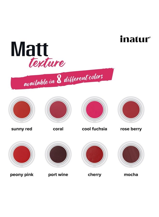 INATUR Cool Fushia Lip & Cheek Tint Natural And Organic Vegan And Crueltyfree Hydrates And Nourishes Dry Lips Longlasting Water Proof  - Image 3