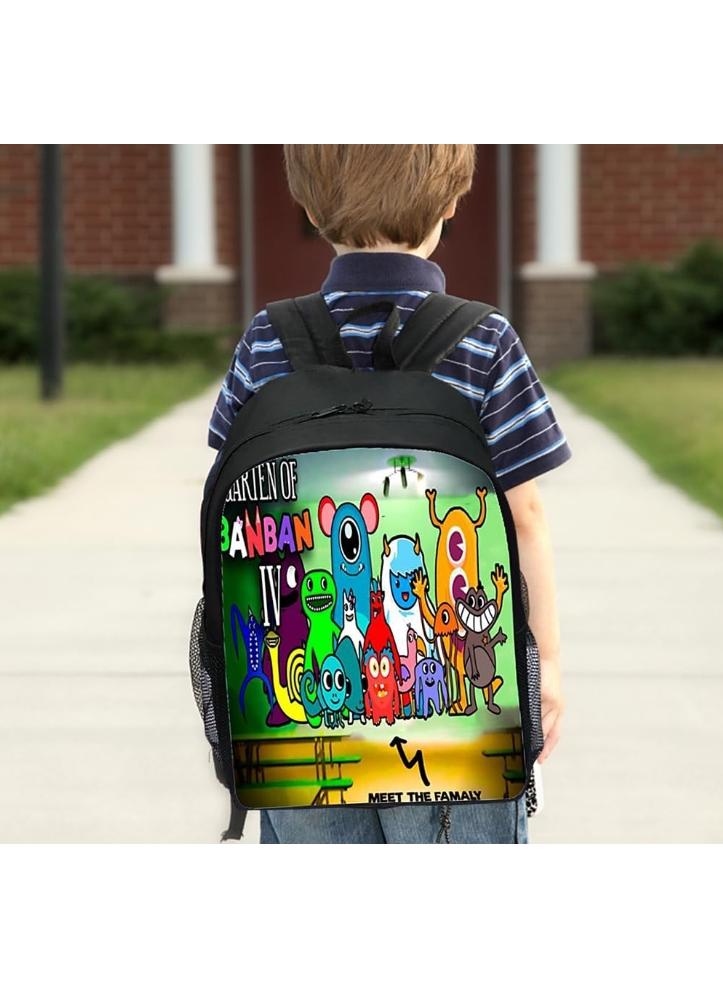 3 pcs set Garten of banban Children Backpack Daypack Schoolbag Girls  Boys School Book bag with Lunch Box Pen Case - Image 5