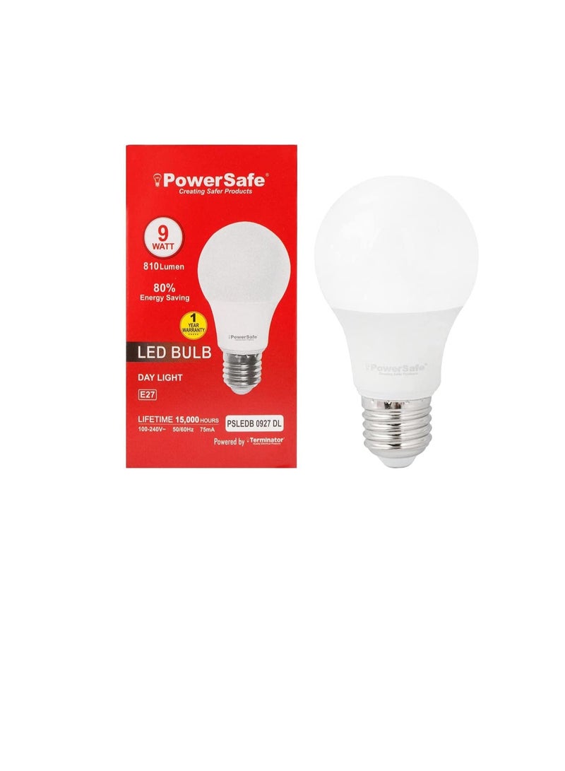 باور سيف PowerSafe موفر للطاقة 9W LED لمبة 810 Lumen Day Light E27 مع حماية من اندفاع التيار حزمة من 10 - Image 2