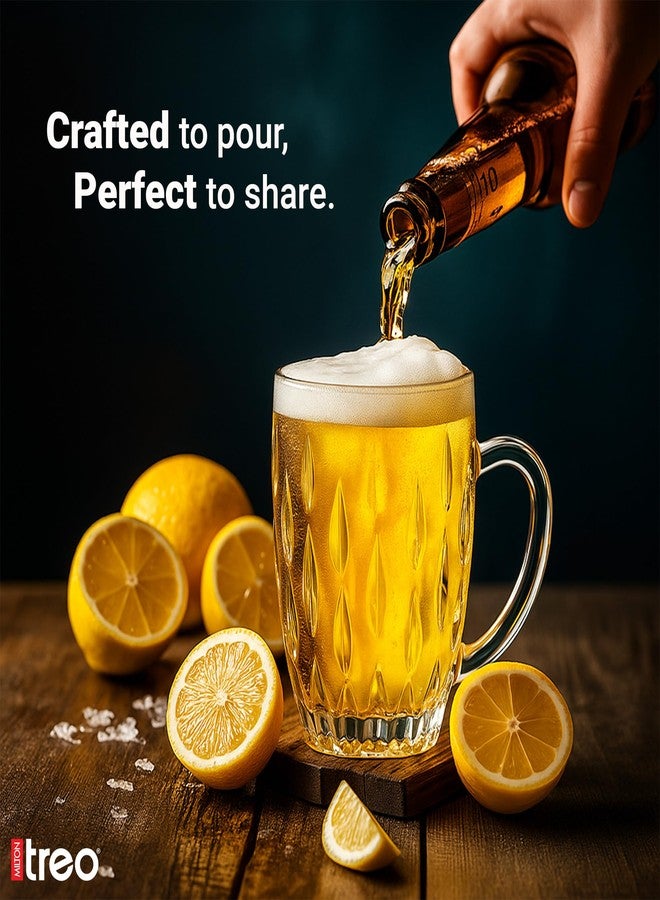 تريو أكواب تريو من ميلتون لينوكس للبيرة والعصير والموكتيلات | مقاومة للخدش وسهلة التنظيف | آمنة للغسل في غسالة الأطباق | شفافة | طقم من كوبين، سعة كل كوب 400 مل - Image 4