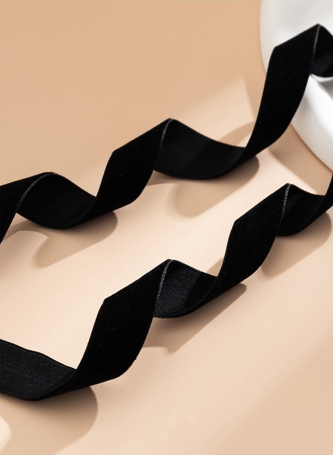 اتش تي اتش قلادة تشوكر من اللؤلؤ الأبيض العتيق، قلادة مخملية بشرابة مزينة بشرابة، قلادة من اللؤلؤ على شكل فيونكة (ب) - Image 5