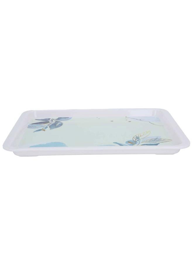 Alsaif Plastic Serving Tray 28 X 21 X 2 Cm Rectangle White  - Image 1