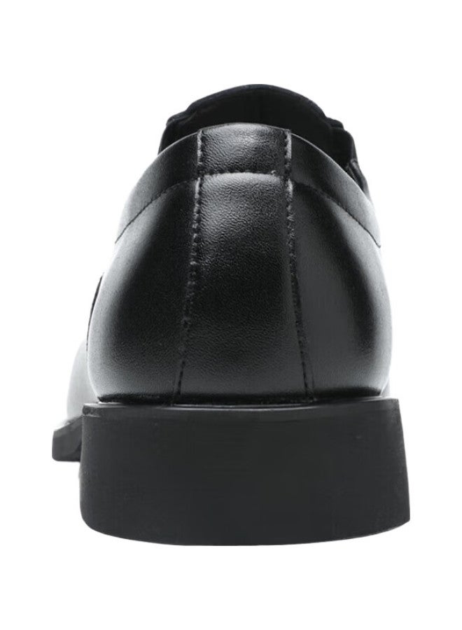 Poitulas Men'S Leather Shoes With Three-Joint Design, Business Casual Formal Shoes, British Style Comfortable Slip-On Loafers 9916 Black 41 - Image 2