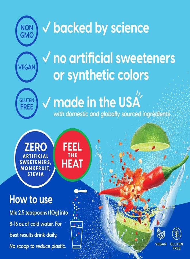 HYDRANT Bulk Electrolyte Drink Mix, Fast Acting Hydration with Real Fruit Juice Powder Sweetened with Cane Sugar and No Artificial Sweeteners, Bulk Electrolytes (30 Servings, Chili Lime) - Image 3