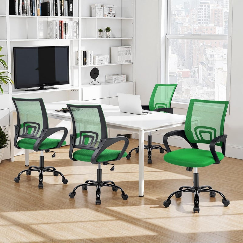 BestOffice Ergonomic Mesh Executive Desk Chair with Lumbar Support for Women & Men, Green - Image 2