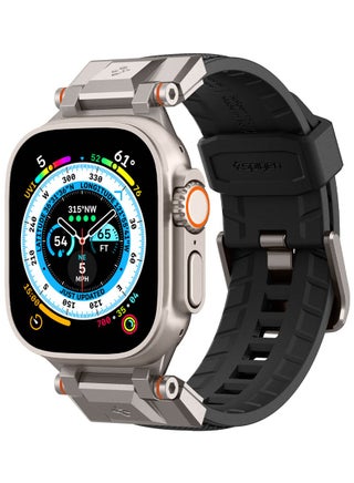 DuraPro Armor Band for Apple Watch Ultra 2 / Ultra 49mm, Series 9/8/SE2/7/6/SE/5/4/3/2/1 45mm/44mm/42mm Durable Metal Connector Band - Black - pzsku/Z7D6AD7E7226656E42960Z/45/_/1696837280/e2210b87-9187-4574-b0ab-bed8d921201d