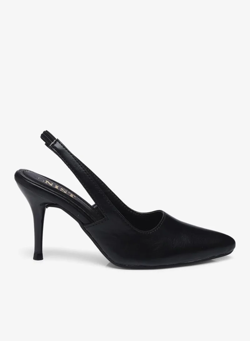GNIST GNIST Plain Pointed Toe Stiletto Heel Slingback Shoes